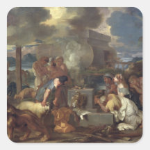 Le sacrifice de Noé, c.1640 Autocollants