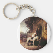 Le Samaritain compatissant par Rembrandt Porte-clés
