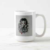 Le sang s'est levé tasse à café