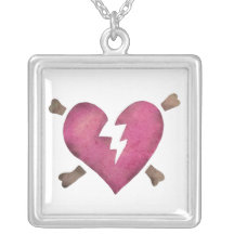 Le sillage de la mémoire - collier du coeur brisé