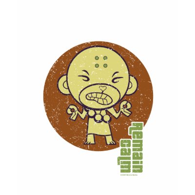 Le singe bouddhiste restent calme par happytreefriends