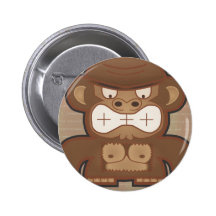 Le singe fâché d'âne - amorti pin's