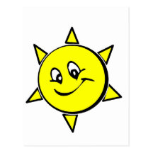 Le soleil riant cartes postales