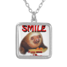 le sourire si vous me pensez suis mignon pendentifs