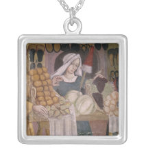 Le support des vendeurs de fruit pendentifs