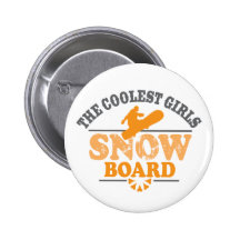 Le surf des neiges de filles le plus frais badge avec épingle