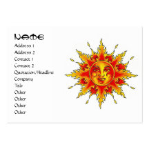 Le symbole frais Sun femelle de tatouage de bande  Modèles De Cartes De Visite