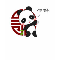 Le T-shirt des enfants chinois de panda