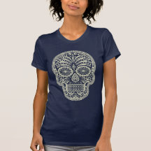 Le T-shirt des femmes de crâne de sucre