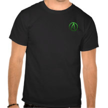 Le T-shirt des hommes athées de symbole (petit log
