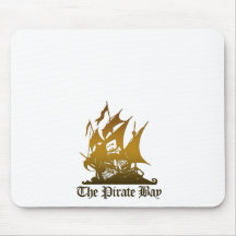 Le tapis de souris de logo de Brown de baie de pir