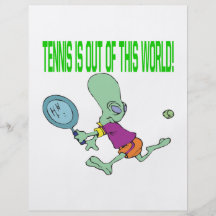 Le tennis est hors de ce monde prospectus en couleur