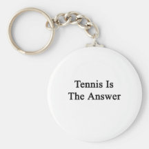Le tennis est la réponse porte-clefs