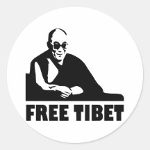 Le Thibet libre Adhésif