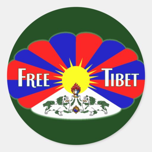 Le Thibet libre Adhésif Rond