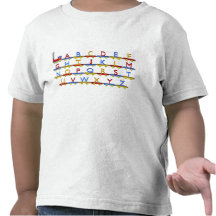 Le train d'alphabet t-shirts