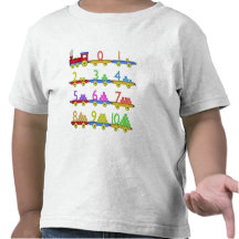 Le train de nombre t-shirts