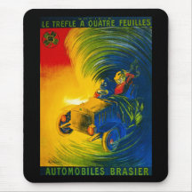 Le Trefle A Quatre Feuilles - Brasier d'automobile Tapis De Souris