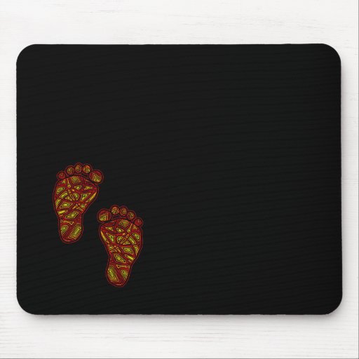 Le tribal botte Mousepad avec la pointe du pied Tapis De Souris