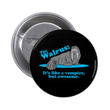 Le vampire de morse badges avec agrafe
