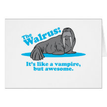 Le vampire de morse cartes