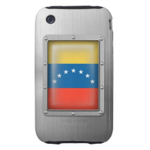 Le Venezuela en acier inoxydable Étui Tough iPhone 3