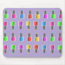 Le vernis à ongles coloré de lavande met Mousepad  Tapis De Souris