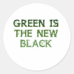 Le vert est le nouveau noir autocollants
