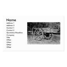 Le vieux chariot cartes de visite personnelles