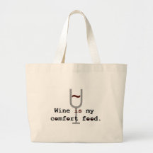 Le vin est ma nourriture de confort sac fourre-tout