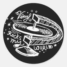 Le vinyle bascule mon monde 2 adhésifs