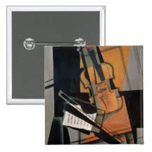 Le violon, 1916 badges avec agrafe
