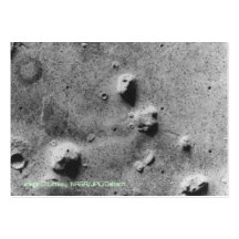 Le visage sur des cartes de Mars-Bidniss Cartes De Visite Personnelles