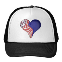 Le vol barre le coeur casquettes de camionneur