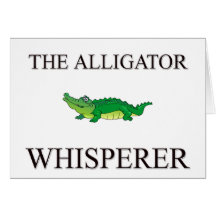 Le Whisperer d'alligator Carte De Vœux