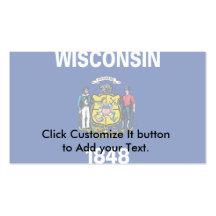 Le Wisconsin, Etats-Unis Modèles De Cartes De Visite