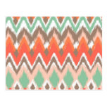 Le zigzag aztèque tribal de chevron barre le motif carte postale