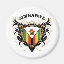 Le Zimbabwe Magnets Pour Réfrigérateur