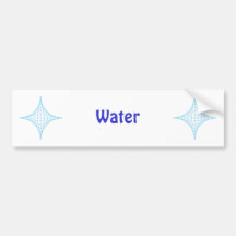 L'eau (bleue) adhésif pour voiture