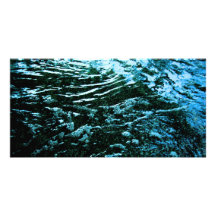 L'eau foncée carte avec photo