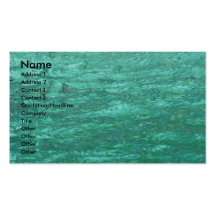 L'eau fraîche d'abrégé sur vert carte de visite