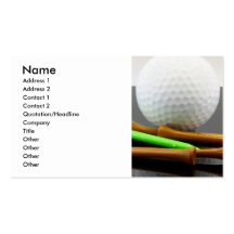 Leçons de golf cartes de visite personnelles