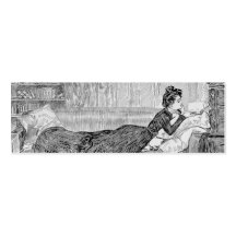 Lecture de fille de Gibson Modèle De Carte De Visite