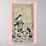 Lecture d'une lettre d'amour par Torii, Kiyomasu,  Poster