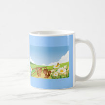 L'écureuil accumule la fleur heureuse de nature d' tasse