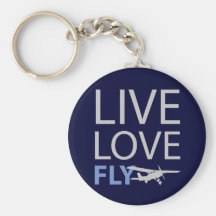 Leef de Vlieg van de Liefde Sleutel Hanger