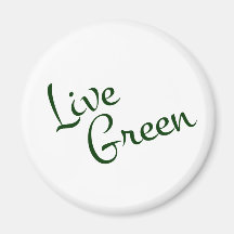 Leef Groen Koelkast Magneet