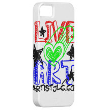 Leef het Geval van iPhone van de Kunst van de Lief iPhone 5 Case