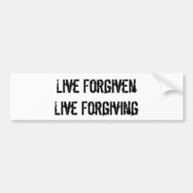 Leef het Vergeven ForgivenLive Bumpersticker