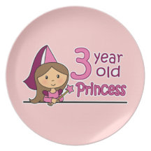 Leeftijd 3 van de prinses bord